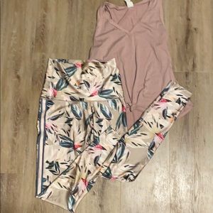 Floral Emily Hsu leggings.